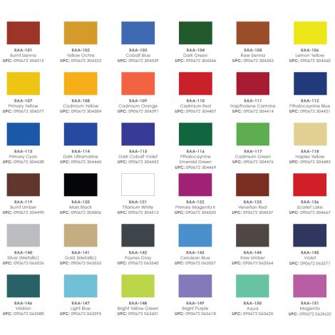 Farba akrylowa R&L 120ml, Czarna/Mars Black - 3